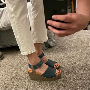Kork-Ease chunky wedge sandals